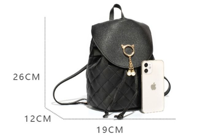 Women Bags Ladies Bag Women's Mini Backpack Luxury PU Leather Kawaii Backpack Girls Cute Graceful Pack Bag Small School Bags Grey one