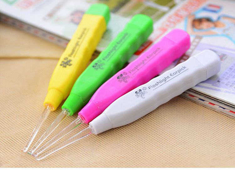 Flashlight LED Earpick Dig Earwax Cleaner Earwax Remover Luminous Earpick Ear Cleaning Tools For Baby Adults Safety Ear Care