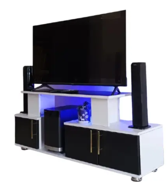 【 Promotion】 ISTANBUL 2 Modern TV STAND With LED Lights High Quality Durable Strong Furniture Living Room TV stand