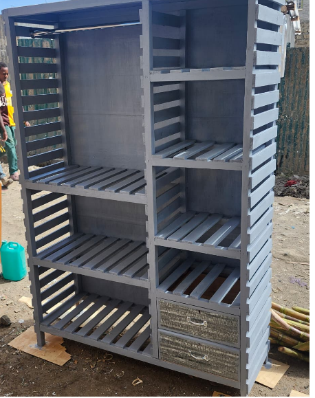 HIGH QUALITY Hommy WOODEN wardrobe large collective locker clothing manager portable wardrobe