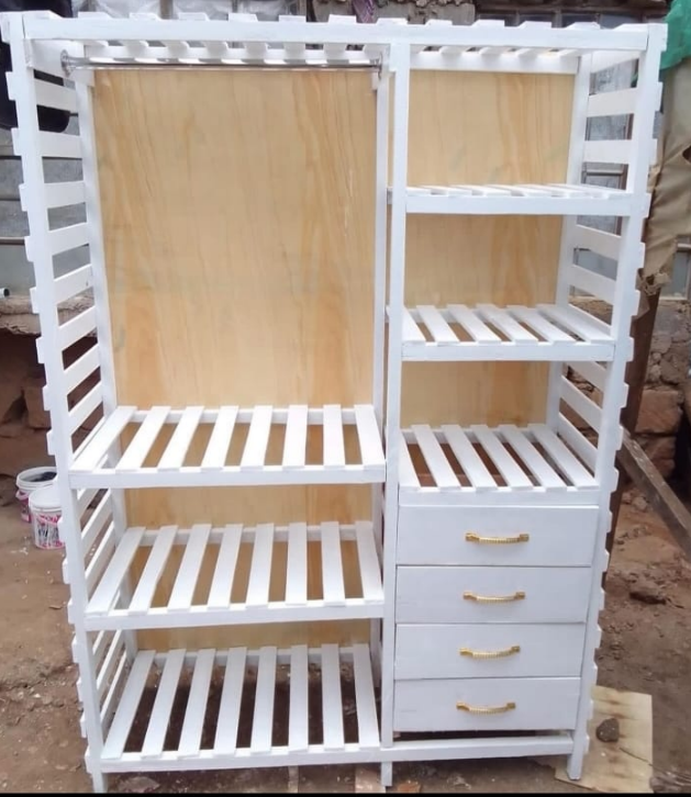 HIGH QUALITY Hommy WOODEN wardrobe large collective locker clothing manager portable wardrobe