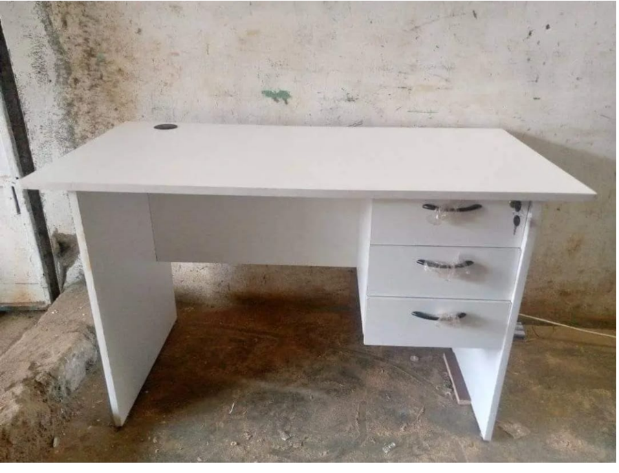 1 Meter Office/Study Desk with Ergonomic Chair and Adjustable Headrest for Maximum Comfort
