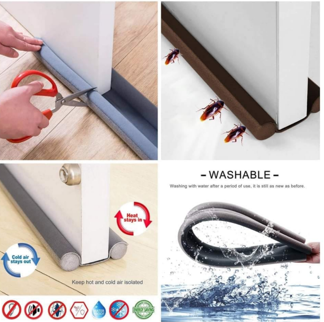 Flexible Door Bottom Sealing Strip Guard Sealer Stopper Door Blocker Weatherstrip Door Sealer Stopper Dust Guard Wind