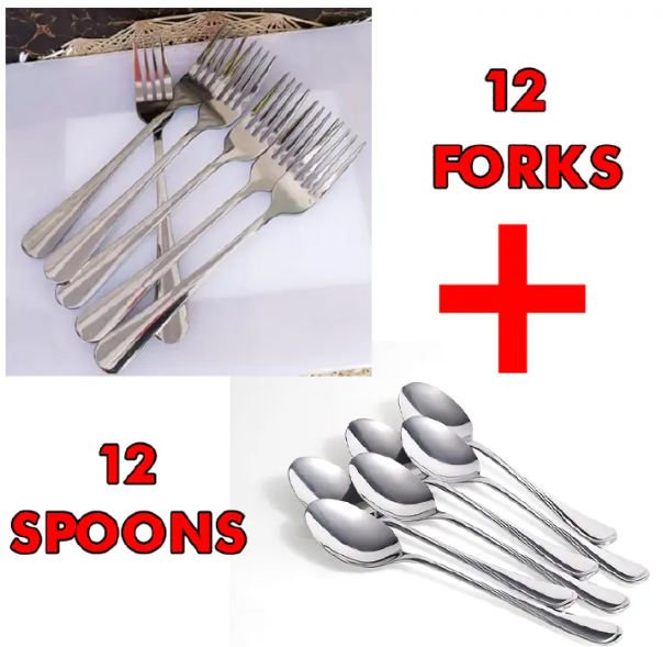 Marble Handle Cutlery – 12pcs Spoons / 6pcs Forks / Combo Set | Elegant Stainless Steel Dining Utensils