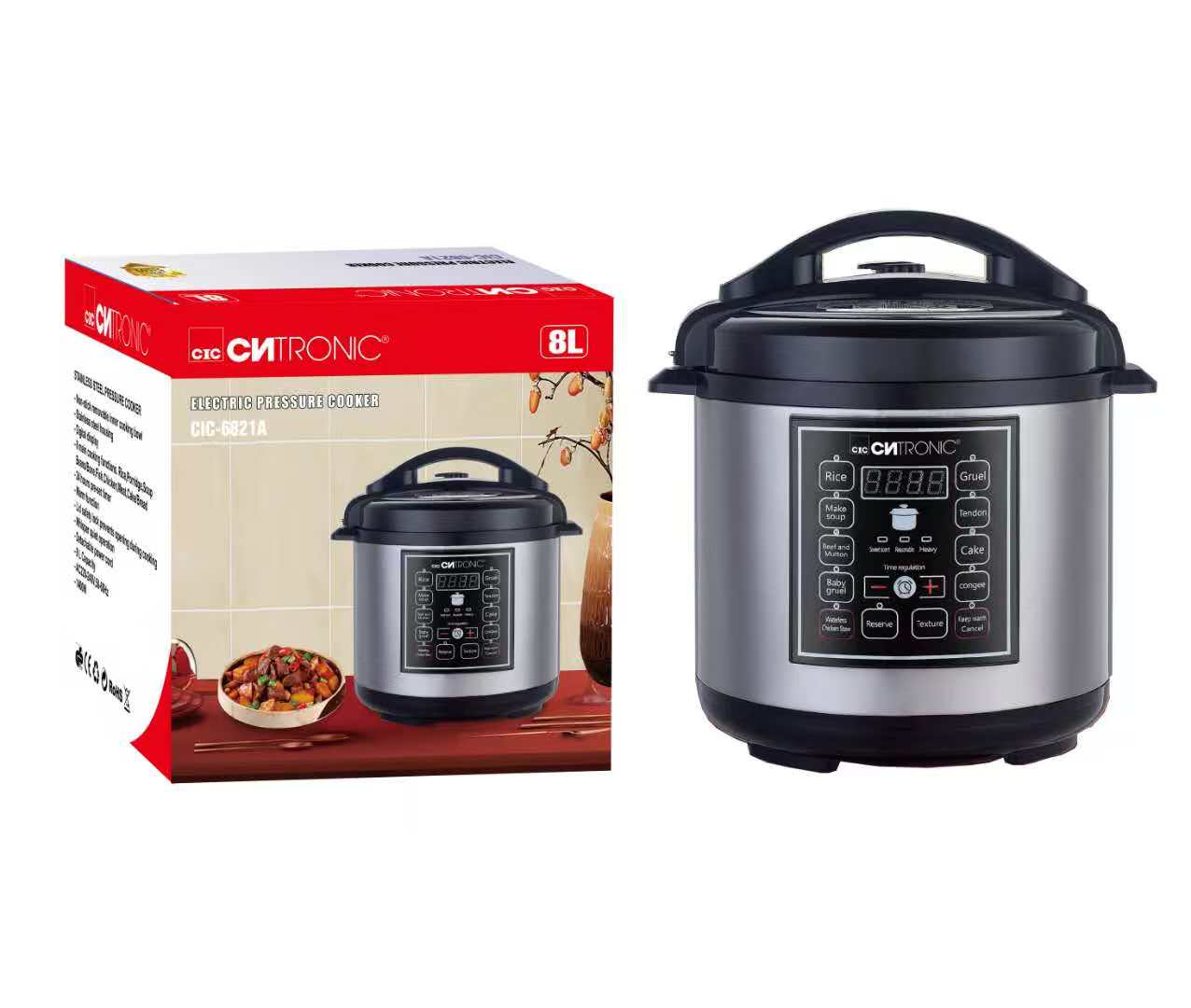 8 litre Electric Instant Pot Pressure Cooker