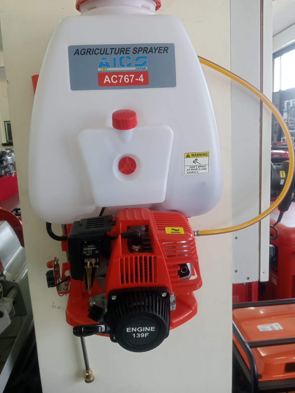 aico 2 Stoke Brass Petrol Engine Knapsack Sprayer -20l