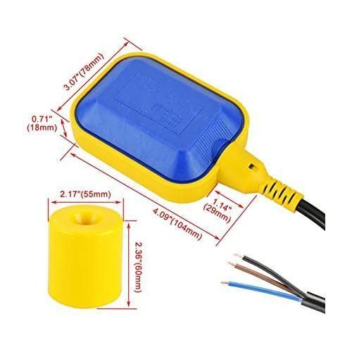 Float Switch Water Level Controller for Water Tank / Pump MAXMECH FS-102W 2M