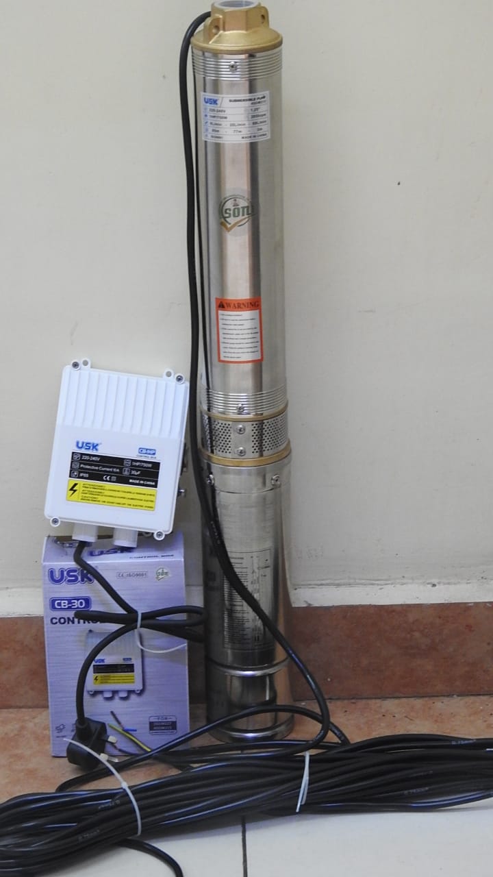 USK Unitech 1 hp Deep Well Electric Submersible WaterPUMP1HP 70M Deep Head
