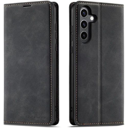 Caseme Samsung Galaxy S26 ultra, s26 , s26plus flip Case PU Leather Wallet Case Card Holder Shockproof Flip Cover - open camera, black