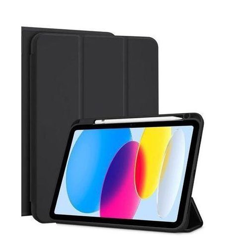 Samsung Galaxy Tab A11 Plus Smart Folio Leather Case with Pen Slot – Magnetic Auto Wake Sleep Stand Cover