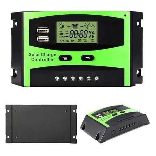 Solar Max 10A Digital Solar Charge Controller 12V/24V – LCD Display | Intelligent PWM Regulator | Overcharge & Short Circuit Protection | Solar Panel Battery Manager