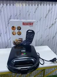 Redberry Sandwich Maker & Grill RBSM 1 [ 2 SLICE ] – Fast Heating Non‑Stick Home Sandwich Toaster | Compact Electric Breakfast & Snack Maker