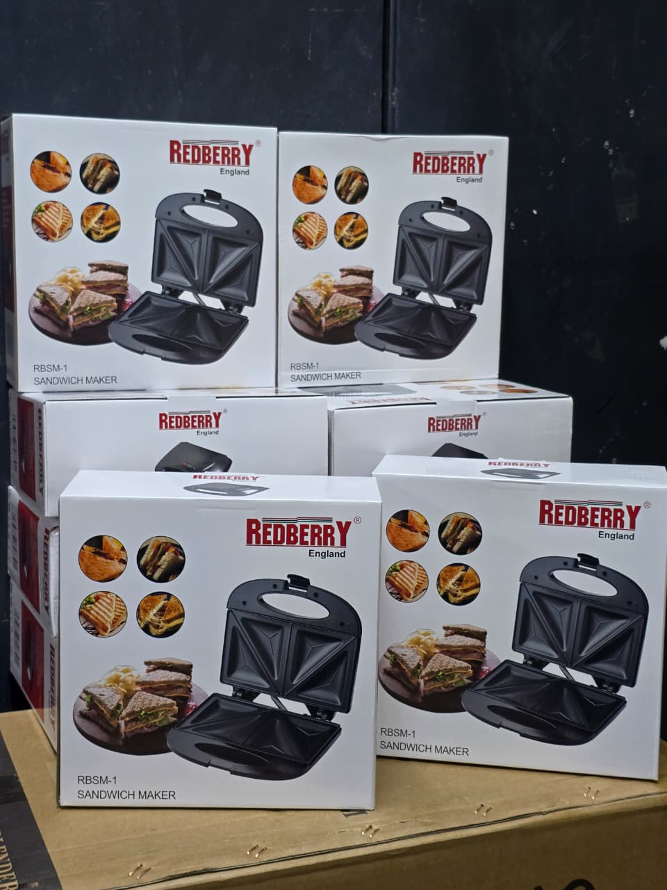 Redberry Sandwich Maker & Grill RBSM 1 [ 2 SLICE ] – Fast Heating Non‑Stick Home Sandwich Toaster | Compact Electric Breakfast & Snack Maker