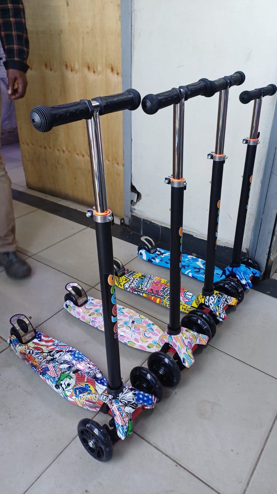 Kids 3-Wheel Scooter for Ages 2–10 Years – Adjustable Height Kick Scooter with LED Wheels | Outdoor Ride-On Toy for Boys & Girls