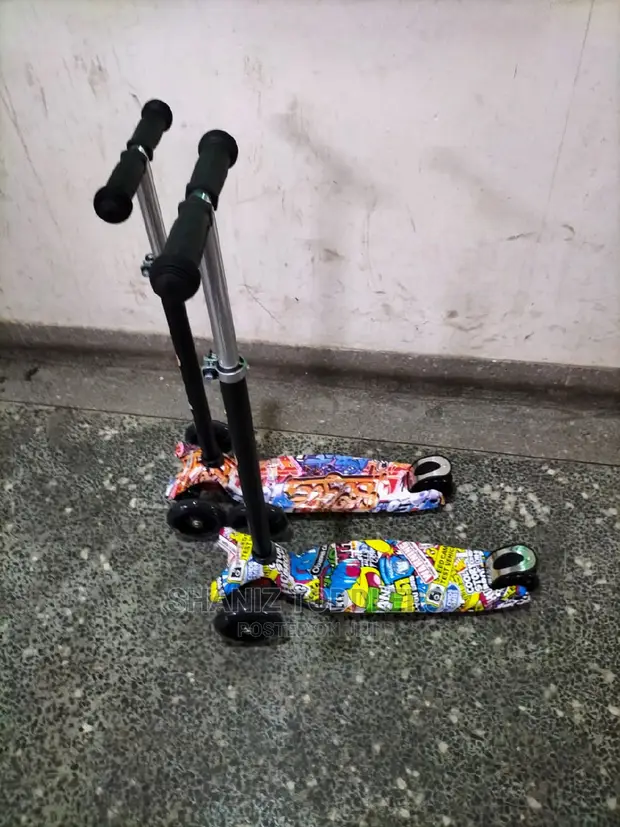 Kids 3-Wheel Scooter for Ages 2–10 Years – Adjustable Height Kick Scooter with LED Wheels | Outdoor Ride-On Toy for Boys & Girls