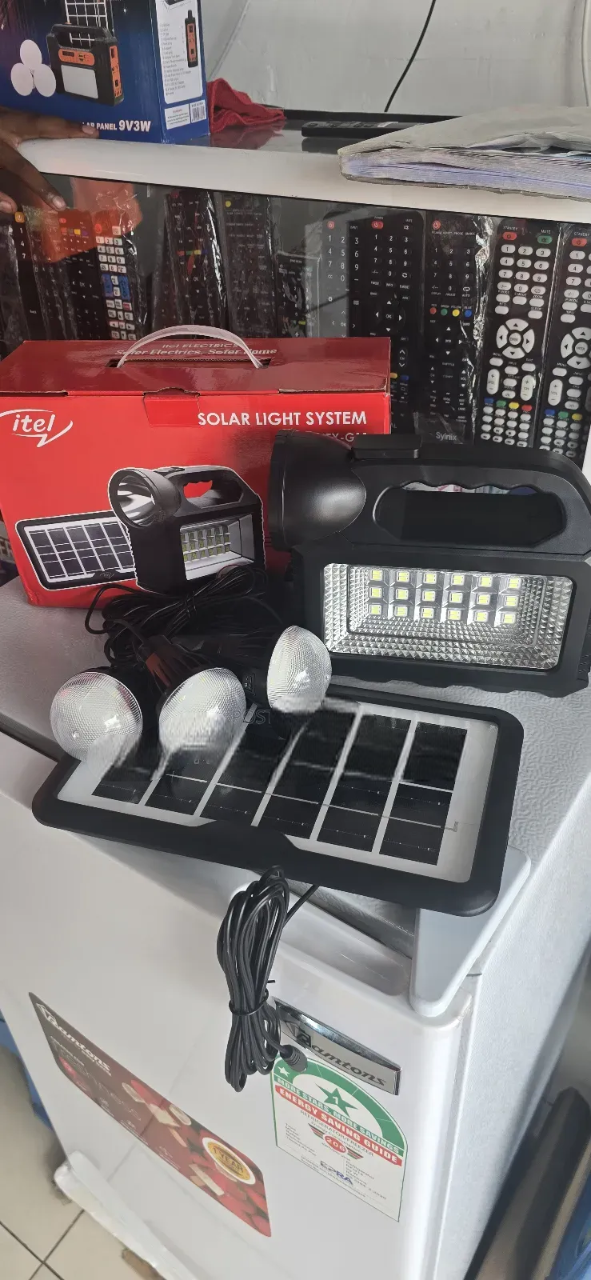 Portable & Rechargeable LED Solar Lamp -Itel Solar Light  | Energy-Efficient Lighting. Illuminate your home, garden, or outdoor space with the Itel Solar Light, a compact and energy-efficient LED lamp