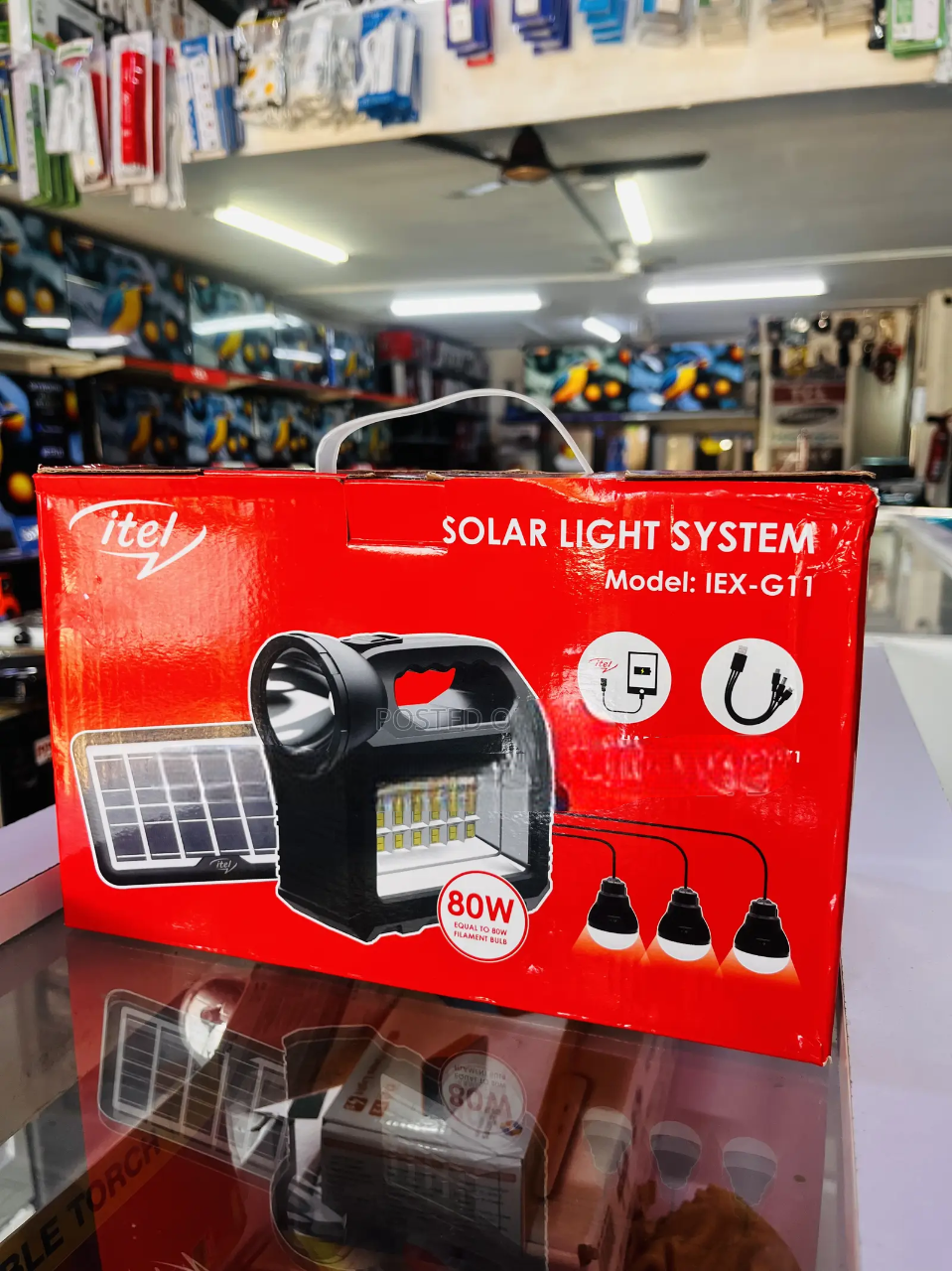 Portable & Rechargeable LED Solar Lamp -Itel Solar Light  | Energy-Efficient Lighting. Illuminate your home, garden, or outdoor space with the Itel Solar Light, a compact and energy-efficient LED lamp