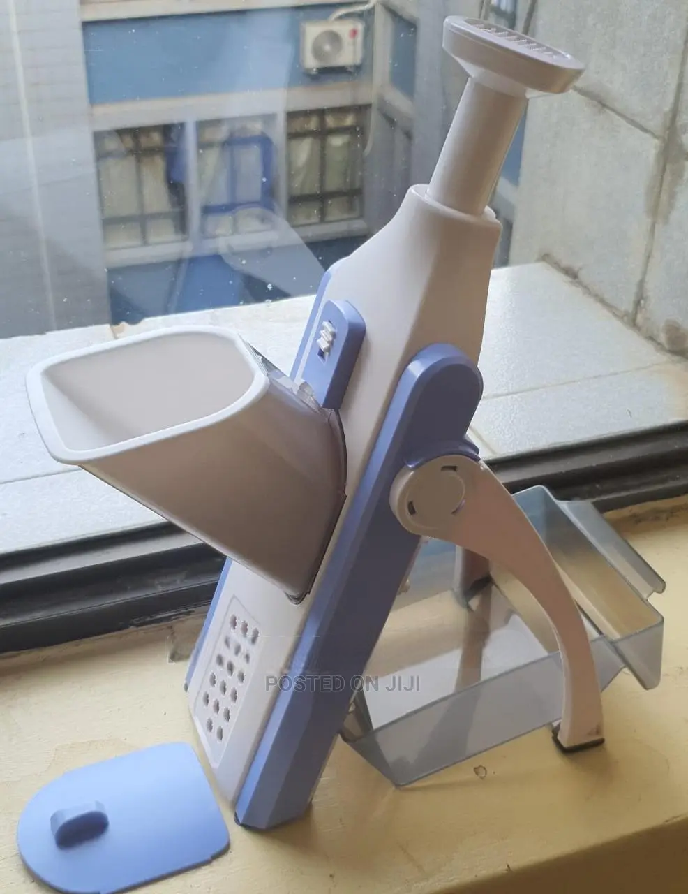 Manual Vegetable Mandoline Slicer – Multi-Function Adjustable Vegetable Cutter & Fruit Slicer with Stainless Steel Blades for Kitchen