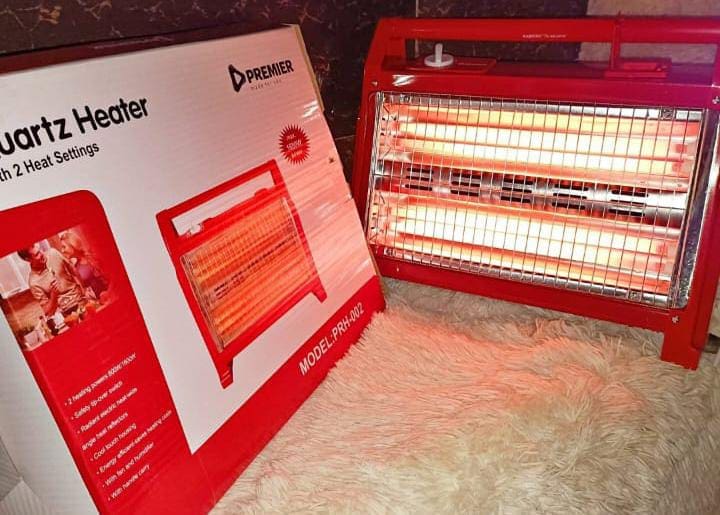 Electric Room Heater Premier Quartz – Portable Energy-Saving Fan Heater for Home & Office. Efficient & Portable Electric Heater for Home & Office