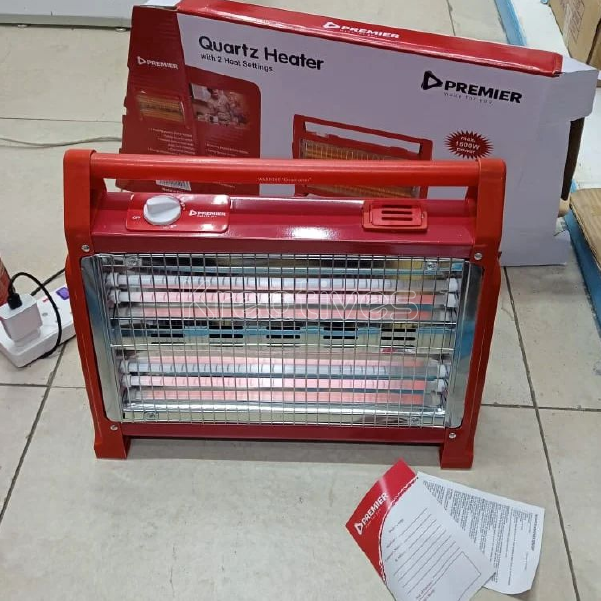 Electric Room Heater Premier Quartz – Portable Energy-Saving Fan Heater for Home & Office. Efficient & Portable Electric Heater for Home & Office