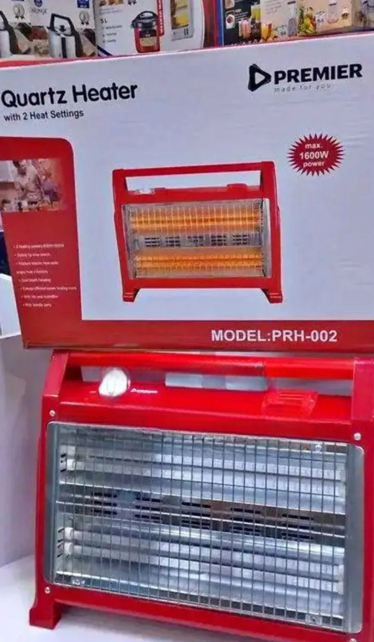 Electric Room Heater Premier Quartz – Portable Energy-Saving Fan Heater for Home & Office. Efficient & Portable Electric Heater for Home & Office