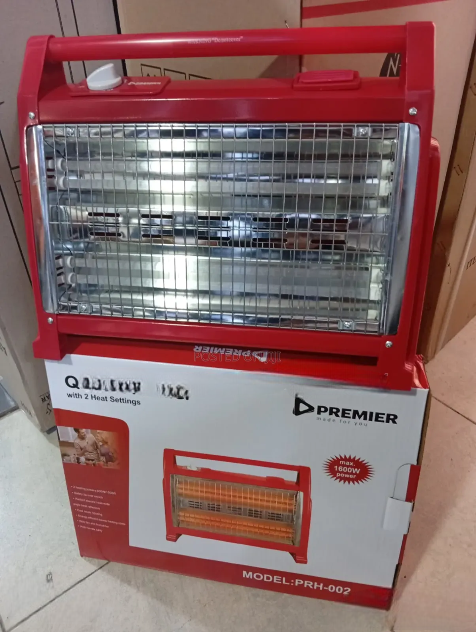 Electric Room Heater Premier Quartz – Portable Energy-Saving Fan Heater for Home & Office. Efficient & Portable Electric Heater for Home & Office