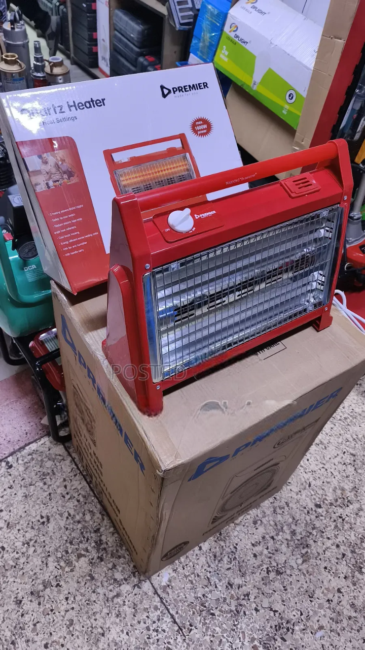 Electric Room Heater Premier Quartz – Portable Energy-Saving Fan Heater for Home & Office. Efficient & Portable Electric Heater for Home & Office