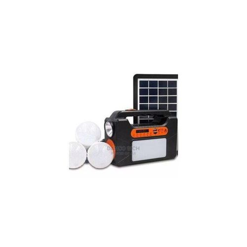 Easy Power EP-393BT Solar Lighting System with MP3 Player, FM Radio, Bluetooth Speaker, 3 LED Bulbs & USB Phone Charging