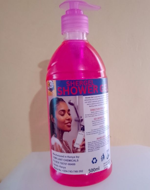 500ML Strawberries SHOWER GEL Enriched with glycerine-Fresh, Gentle & Long-Lasting, fragrance