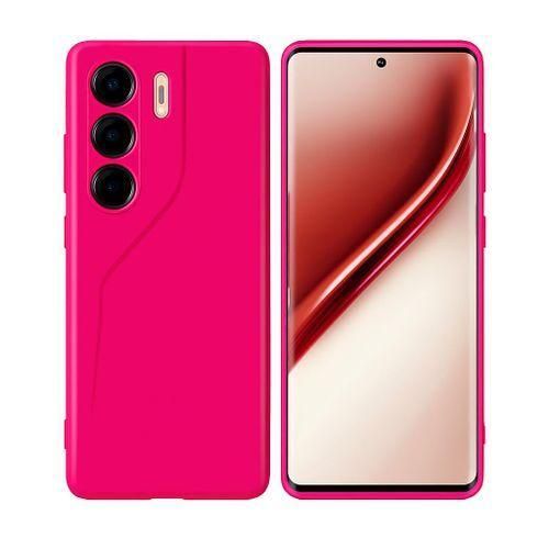 Tecno Camon 40 Pro Original Premium Silicone Hot Pink Heavy Duty Phone Case/ Back Cover