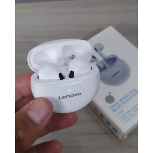 Lenovo Earbuds/Earphones/Earpods/Headphones witeBluetooth Airpods, Mini Headset, wireless Heavy Bass, TWS Bluetooth-compatible 5.0 Mini In-ear Headphones with Mic