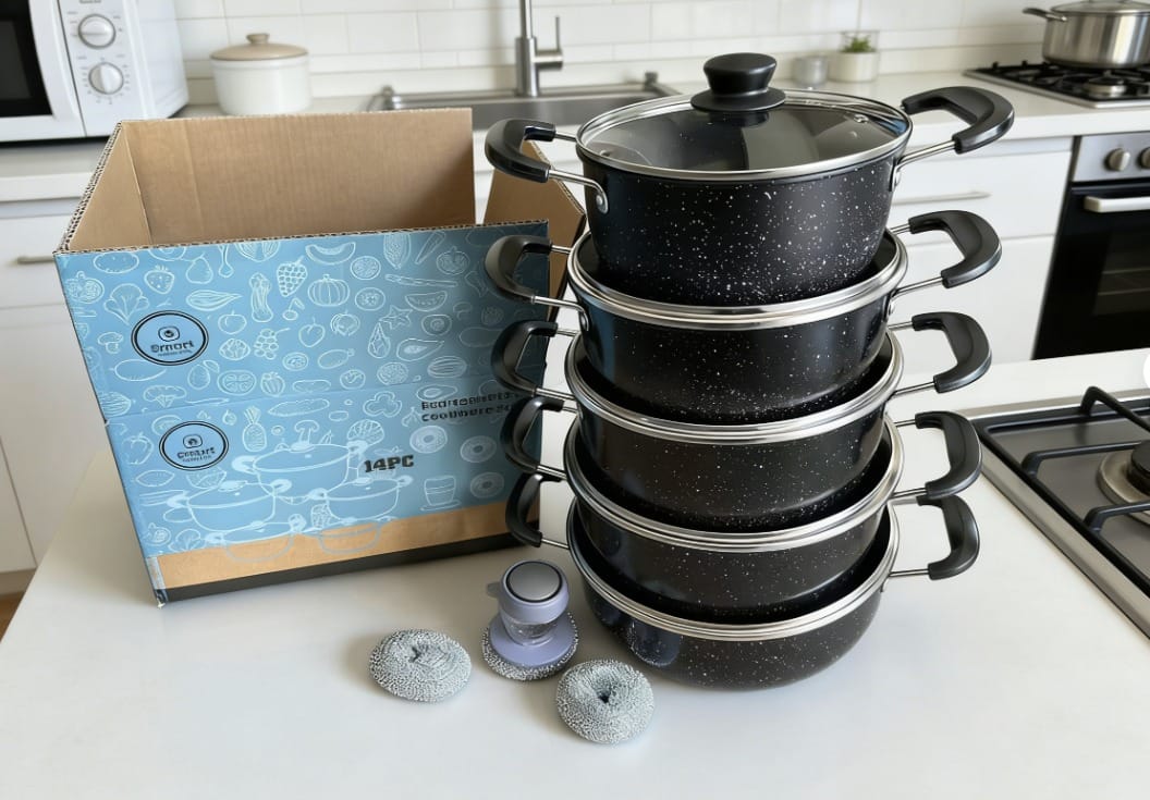 New arrival
10pcs nonstick cookware set