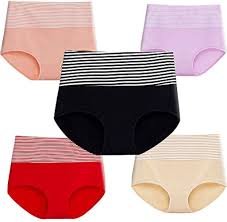 6 Pcs Ladies Cotton Stretchy Seamless Panties – Soft Breathable No Show Underwear Set for Women with Full Coverage & Comfort Fit – Assorted Colors