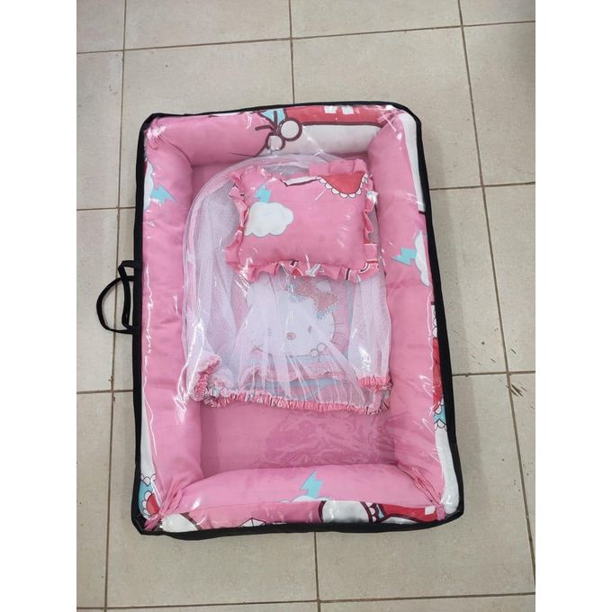 Baby Nest & Co-Sleeper Foldable Bed with Pillow & Mosquito Net – Portable Infant Sleeping Pod with Breathable Design & Protective Cover