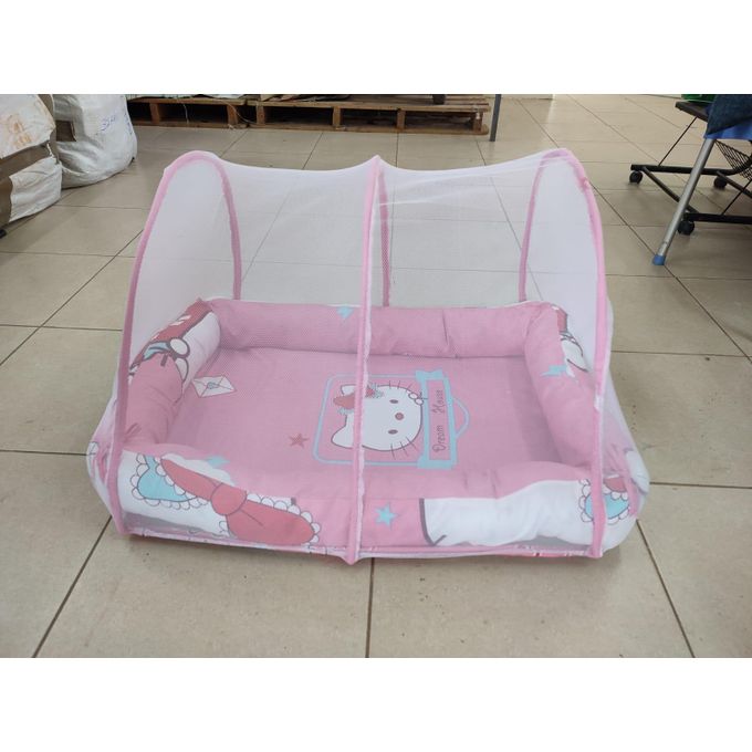 Baby Nest & Co-Sleeper Foldable Bed with Pillow & Mosquito Net – Portable Infant Sleeping Pod with Breathable Design & Protective Cover