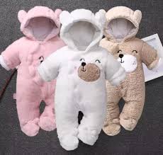 Baby Heavy Romper Warm & Soft Brown – Assorted Cartoon Theme Cozy Winter Romper for Infants with Plush Comfort & Cute Designs
