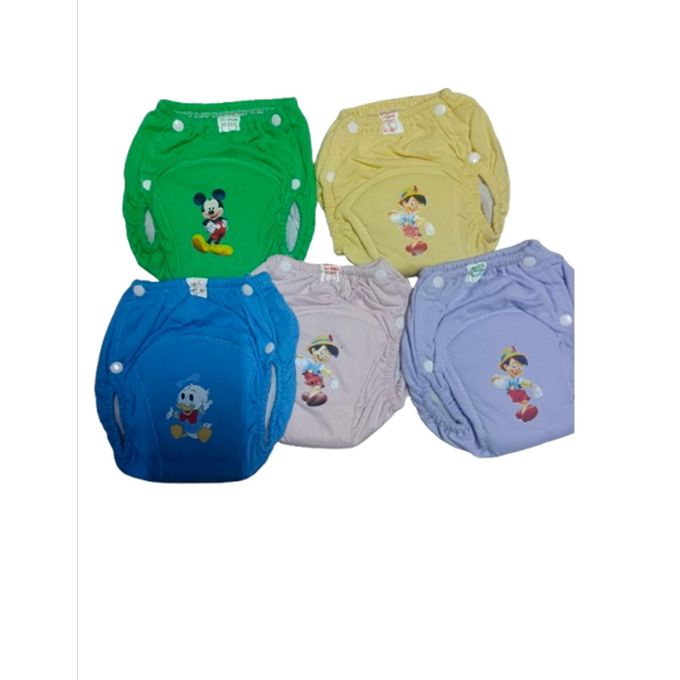 Baby Kids Pee Potty Training Pants 3 Pcs – Reusable Anti-Leakage Diaper Underwear with Assorted Cartoon Designs for Toilet Training