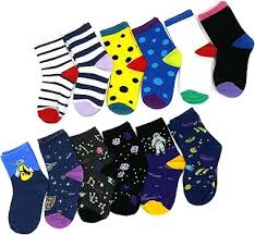 6 Pairs Bright Unisex Happy Kids Socks – Multicoloured Soft Cotton Socks for Toddlers & Children