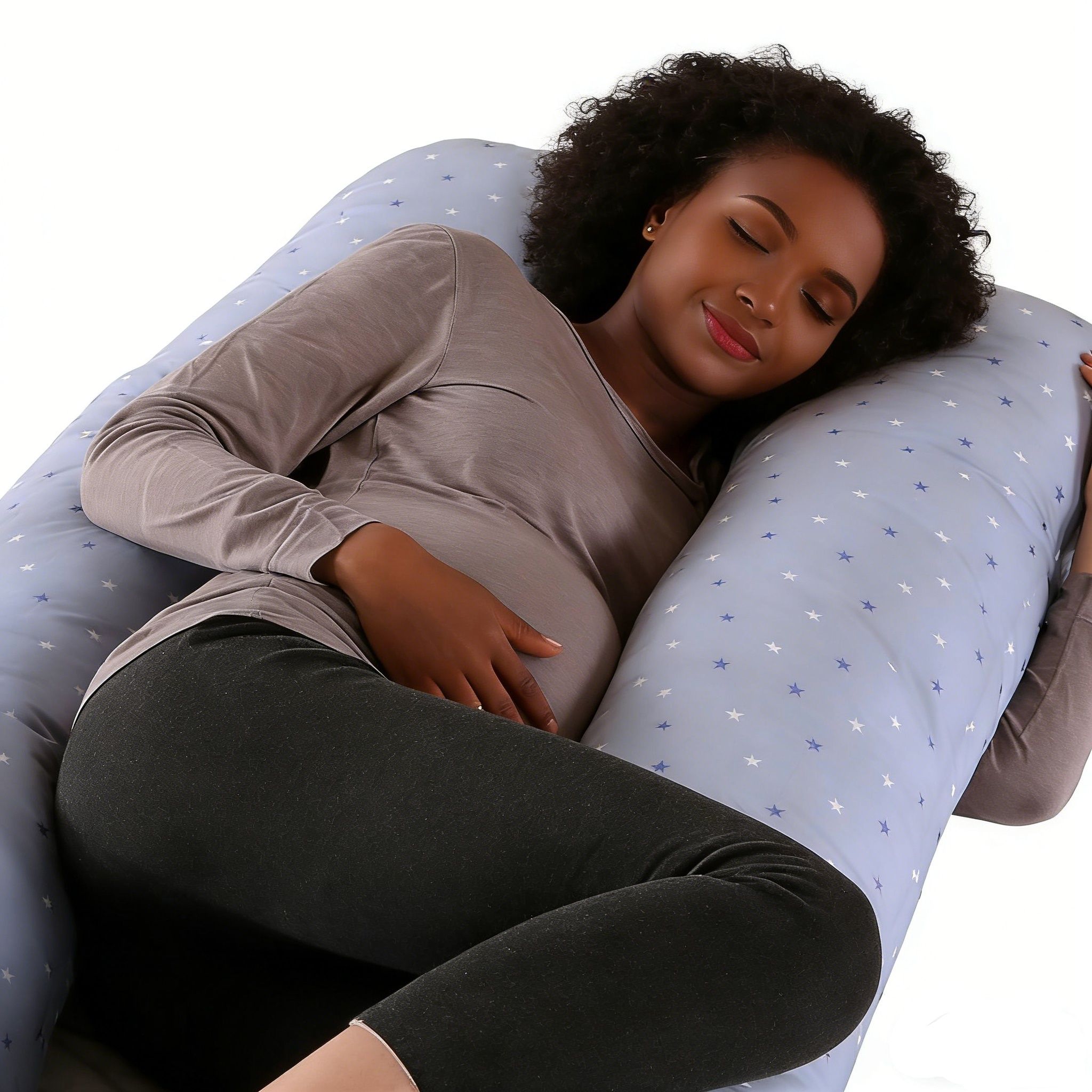 U-Shaped Maternity Pillow Waist Support Multifunctional Side Sleep Pillow Removable Washable Nursing Pillow