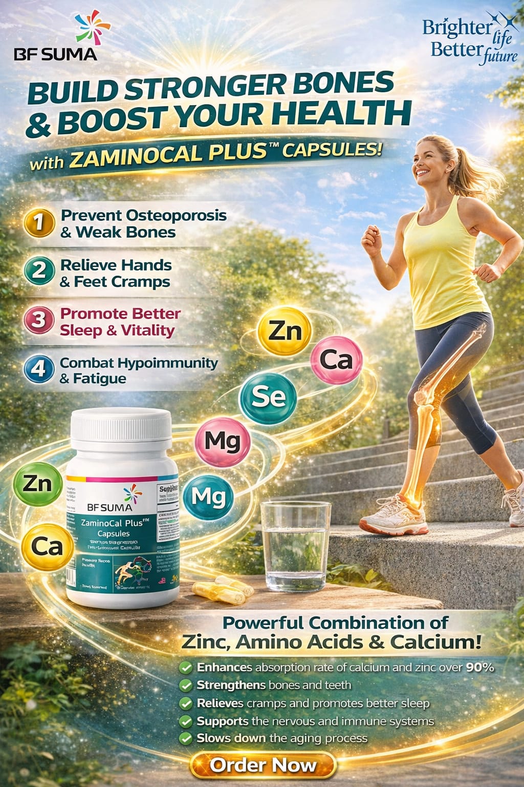 Bf suma zaminocal plus (cal,mag,sel &zinc) cap 60's