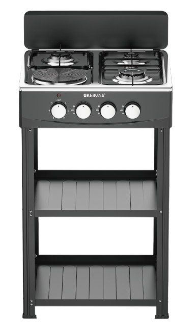 REBUNE 3 GAS + 1 ELECTRIC BURNER STANDING GAS STOVE