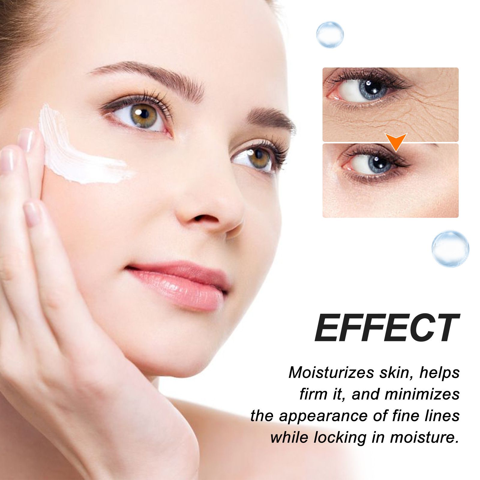 EELHOE Eye Care Cream Moisturizes Eye Area Skin, Softens, Locks in Moisture, Gentle and Transparent, Daily Care Eye Cream