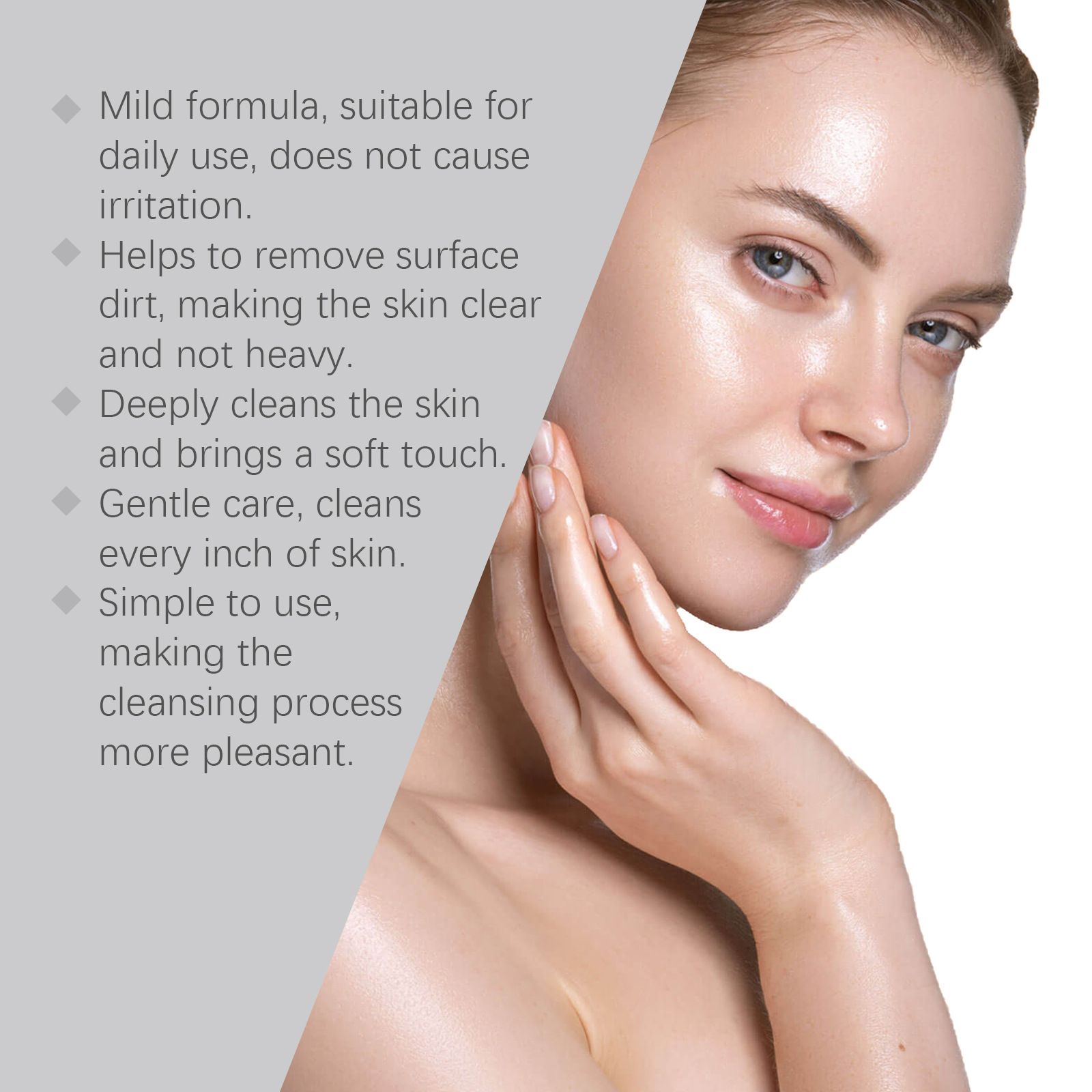 EELHOE facial cleanser gently cleanses the face, moisturizes and hydrates the skin, leaving it refreshed and non greasy