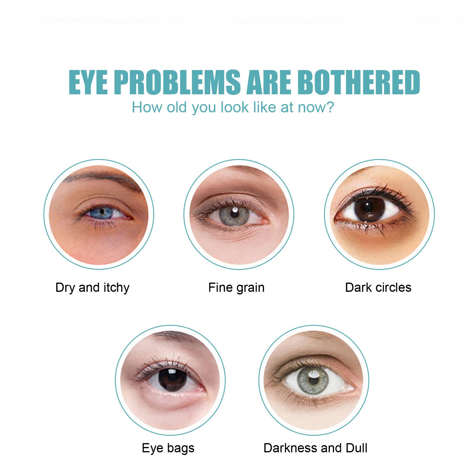 EELHOE Eye Care Cream Eye Area Skin Eye Corner Moisturizing Hydrating Nourishing Application Massage Care Eye Cream