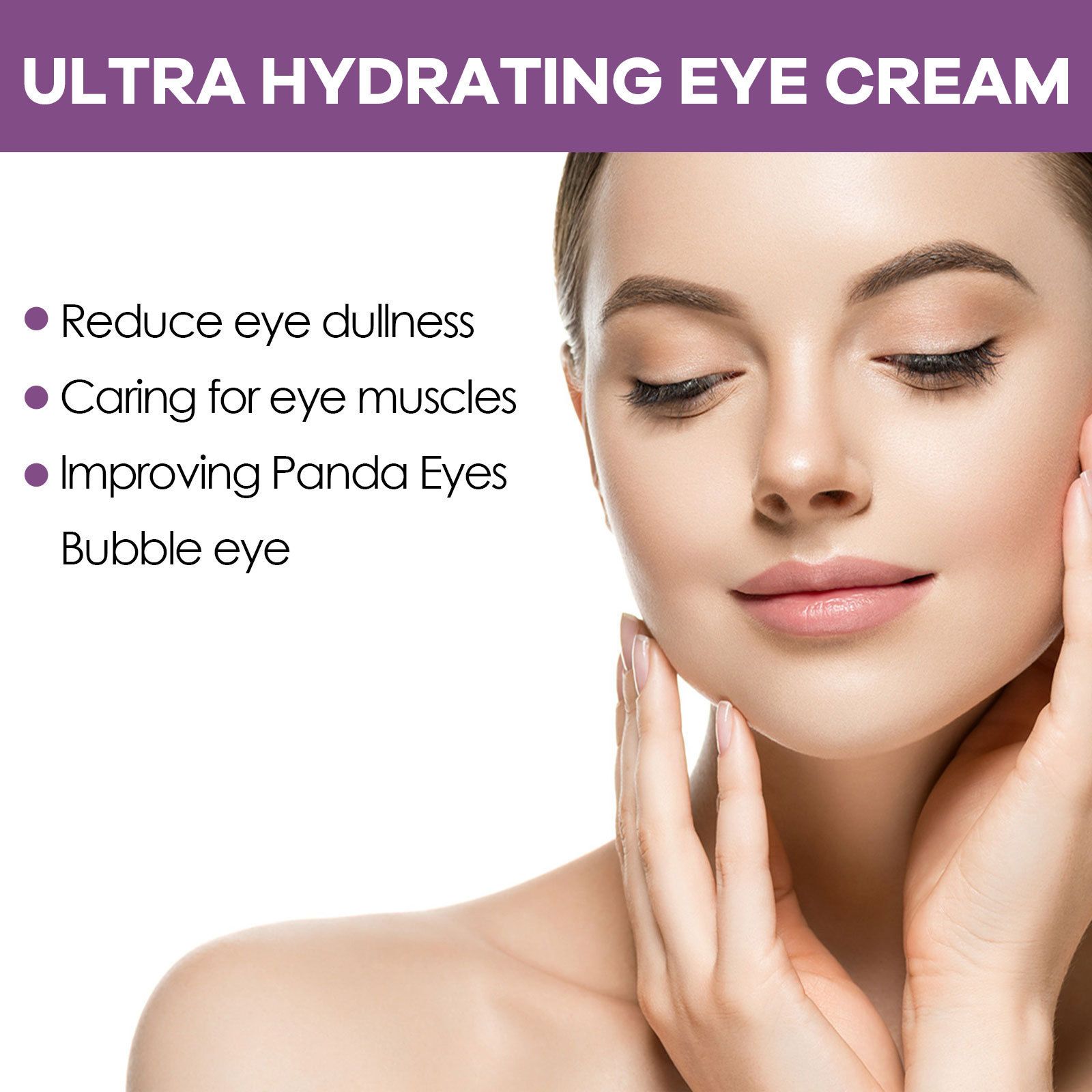 EELHOE Moisturizing Eye Cream Gentle Care for the Eyes, Dark Circles, Puffiness, Dry Lines, Moist, Soft, and Elastic Eye Cream