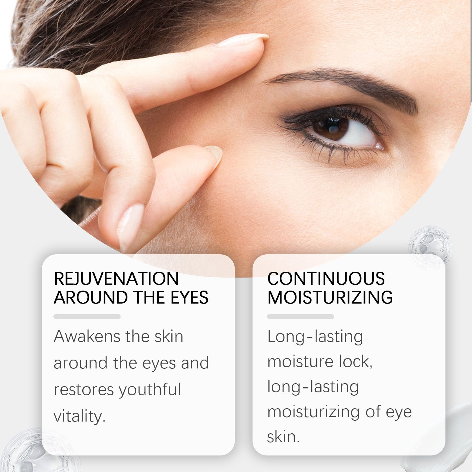 OUHOE Moisturizing Eye Cream Hydrating, Nourishing, Lightweight Eye Cream for Soft and Tender Eye Area Skin
