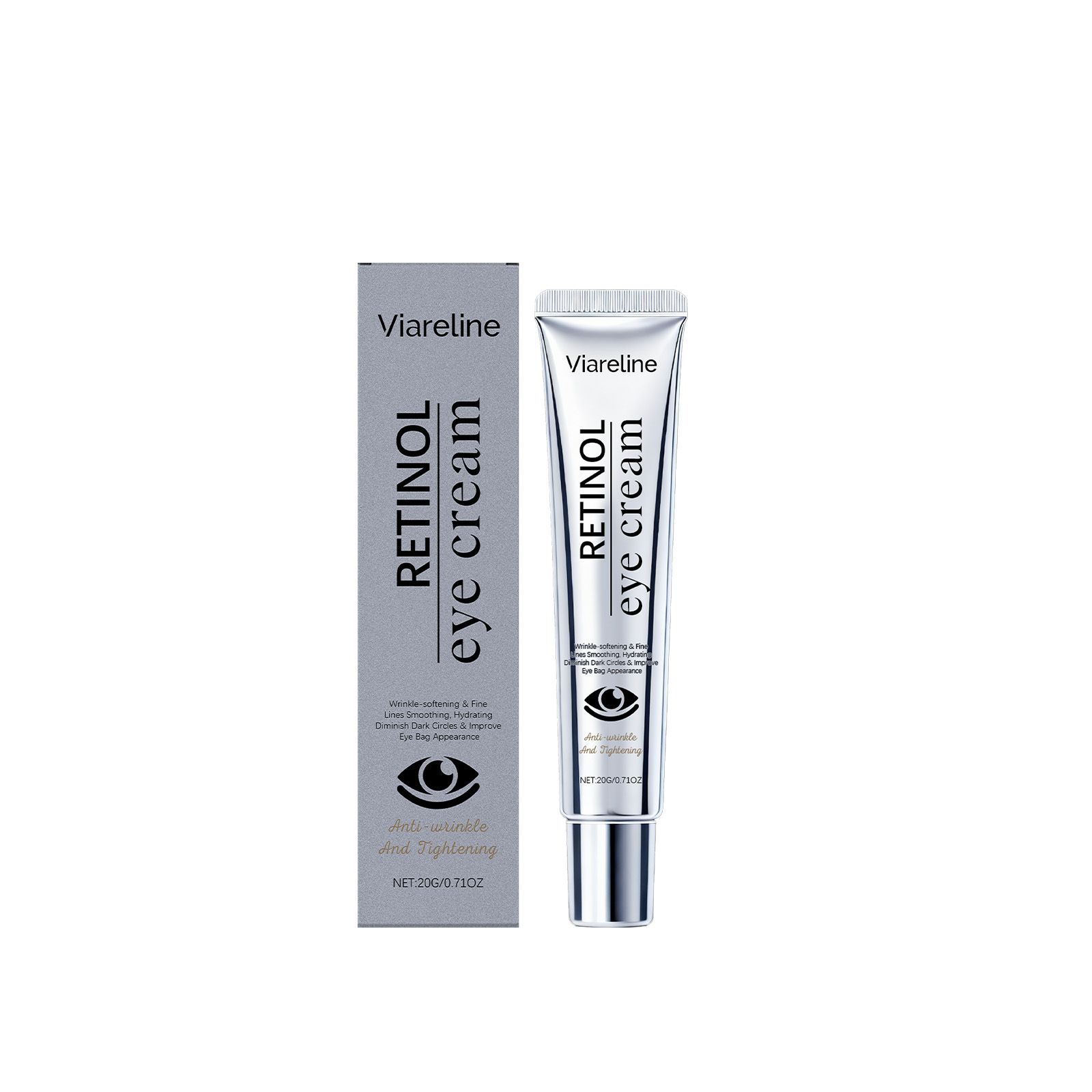 VIARELINE Retinol Eye Cream Gentle care for the eye area, moisturizing and nourishing, daily application eye cream