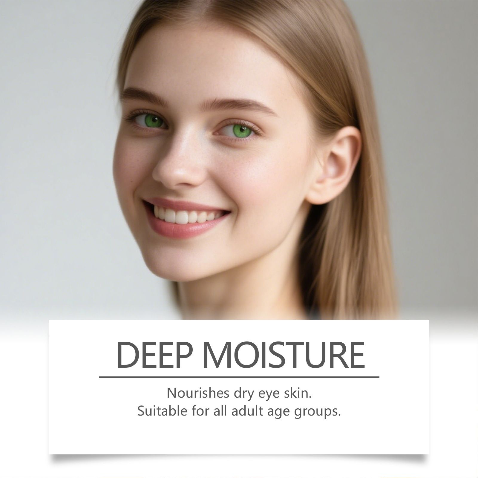 HOYGI Care Eye Cream, gentle ingredients, moisturizes and protects, comfortable and hydrating care for the delicate skin around the eyes, daily softening