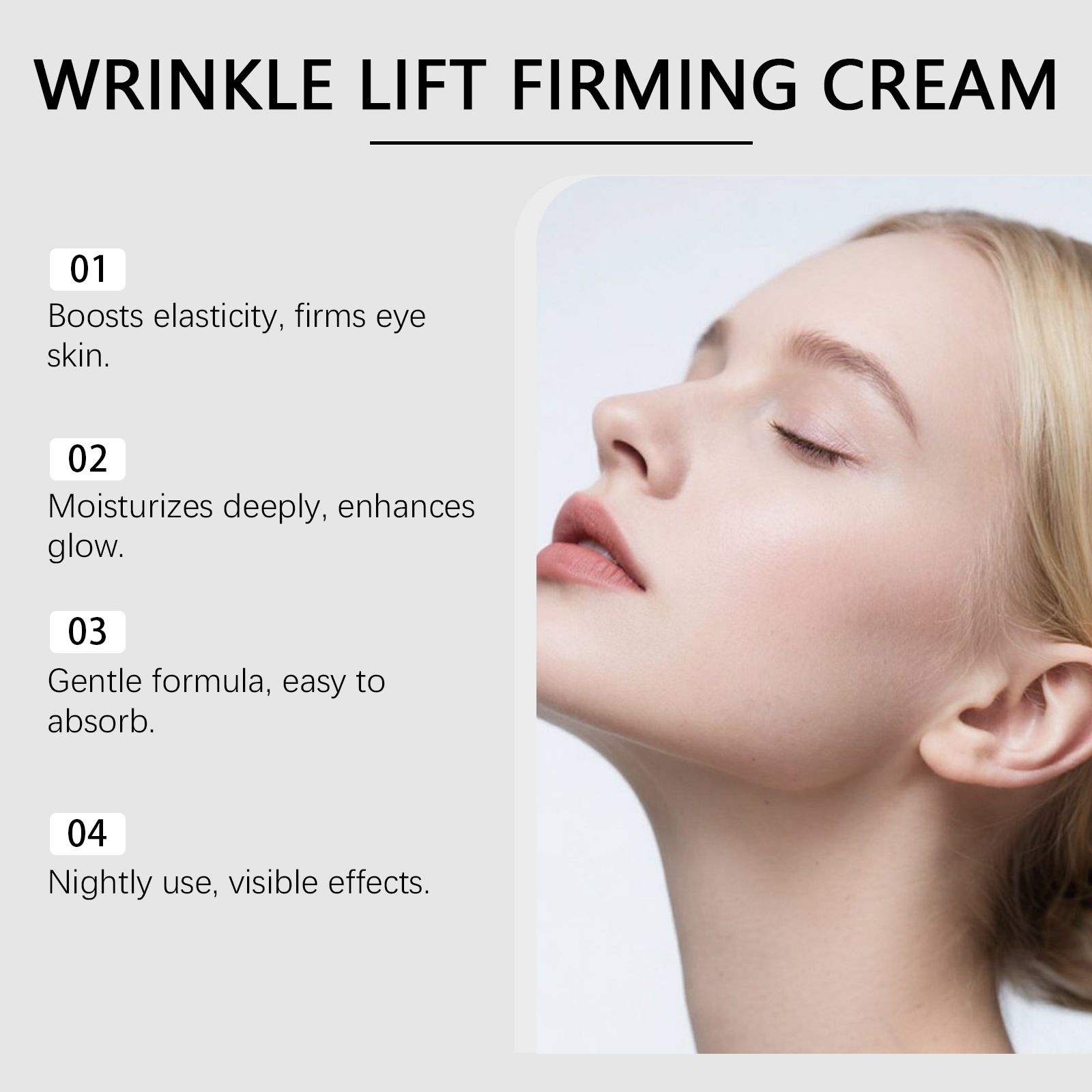 HOYGI Care Eye Cream, gentle ingredients, moisturizes and protects, comfortable and hydrating care for the delicate skin around the eyes, daily softening