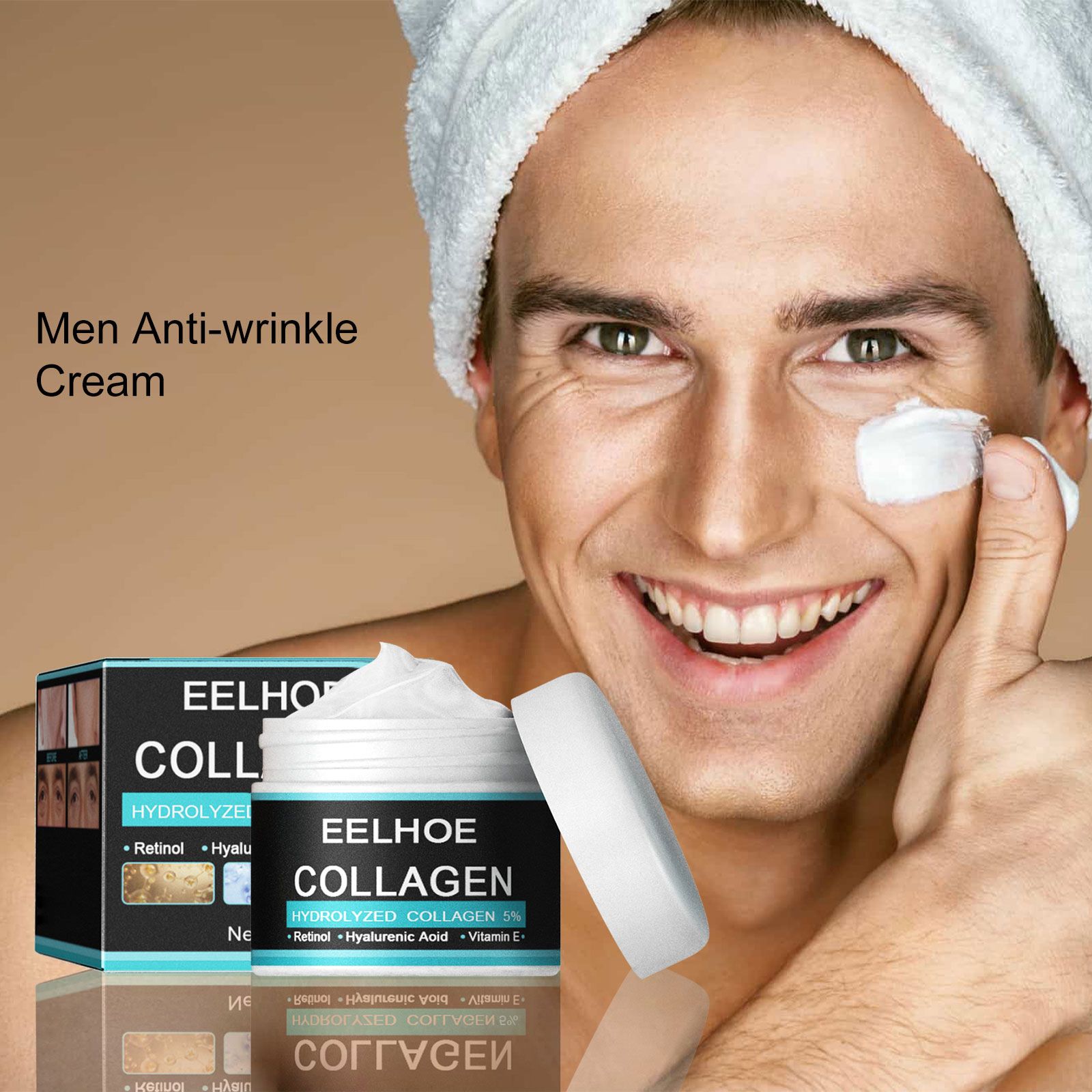 EELHOE Men's Face Cream, lightweight, moisturizing, brightening, skincare, hydrating, men's facial skin care cream